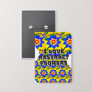 Muster für niedliche Abstrakte Blume Button