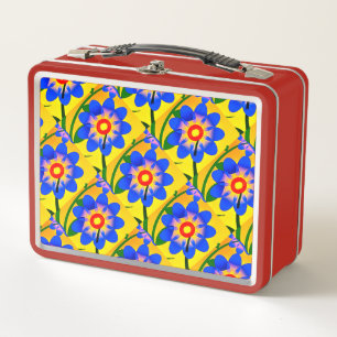 Muster für niedliche Abstrakte Blume Metall Brotdose