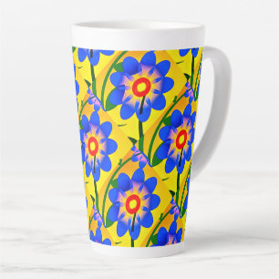 Muster für niedliche Abstrakte Blume Milchtasse