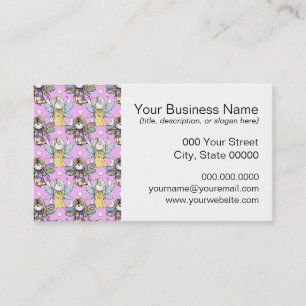 Muster für niedliche Äther und Sterne und Monde Visitenkarte