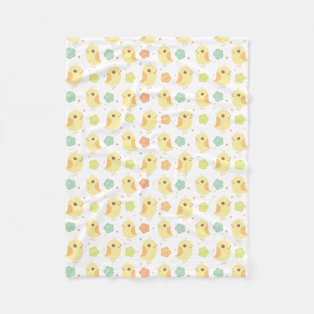 Muster für niedliche Blume Fleecedecke (Vorderseite)