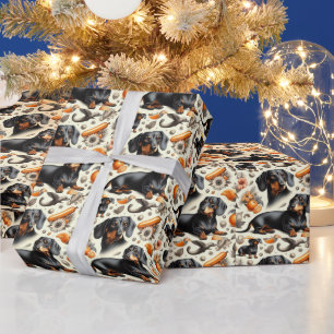 Muster für niedliche Dackel Geschenkpapier