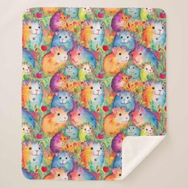 Muster für niedliche Guinea Sherpadecke (Vorderseite)