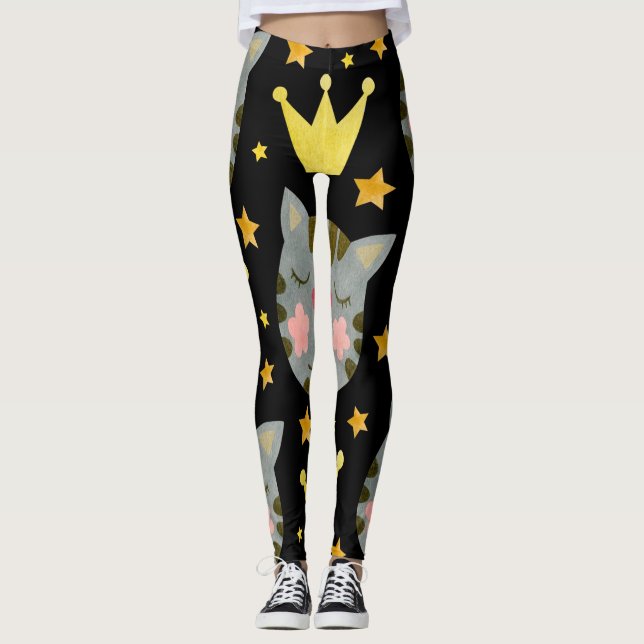Muster für Niedliche Heimtiere Leggings (Vorderseite)