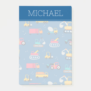 Muster für niedliche Konstruktionsbewegungen Post-it Klebezettel