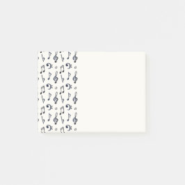 Muster für niedliche Musikereignisse Post-it Klebezettel