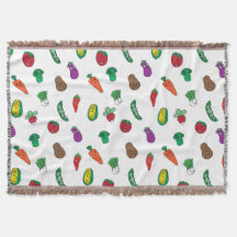 Muster für niedliche pflanzliche Lebensmittel