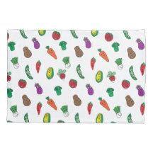 Muster für niedliche pflanzliche Lebensmittel