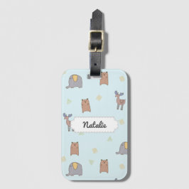 Muster für Niedliche skandinavische Tiere Gepäckanhänger