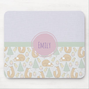 Muster für niedliche Waldbewohner Mousepad