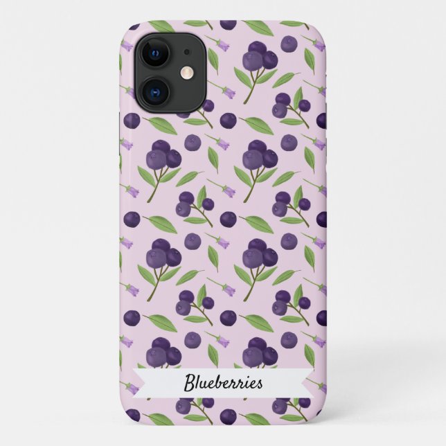 Muster für Obstkörbe - Blaubeeren Case-Mate iPhone Hülle (Rückseite)