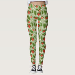 Muster für Obstkörbe - Erdbeeren Leggings