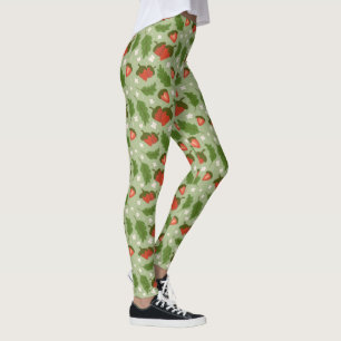 Muster für Obstkörbe - Erdbeeren Leggings