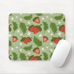 Muster für Obstkörbe - Erdbeeren Mousepad