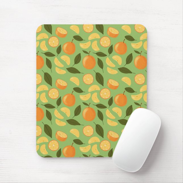 Muster für Obstkörbe - Orangen Mousepad (Mit Mouse)