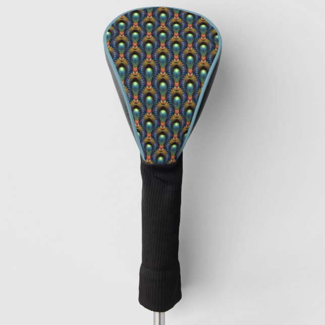 Muster für optische Illusionäre Fraktale Golf Headcover (Vorderseite)