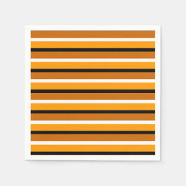 Muster für orange braune Streifen Serviette