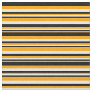 Muster für orange, schwarze und weiße Linien/Strei Stoff