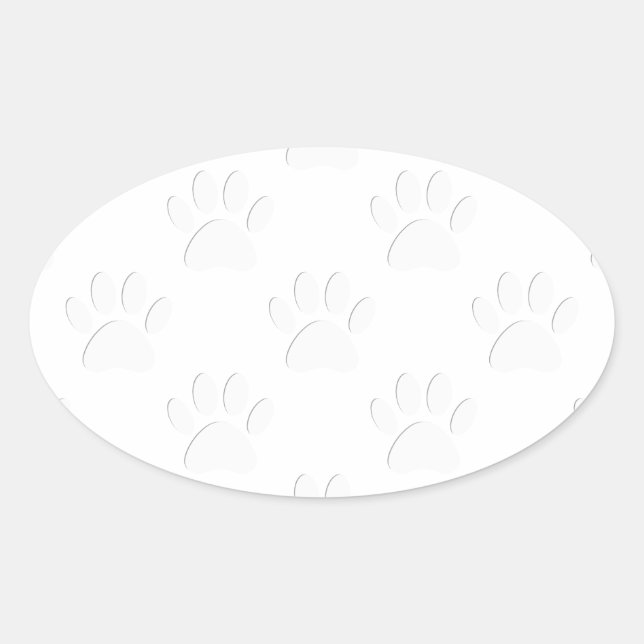 Muster für Papierschnitt Ovaler Aufkleber (Vorderseite)