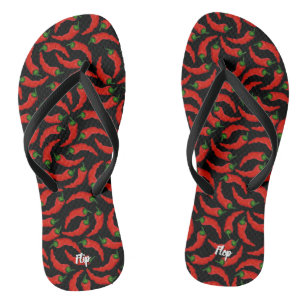 Muster für Paprikaschoten für Hot Chili Flip Flops