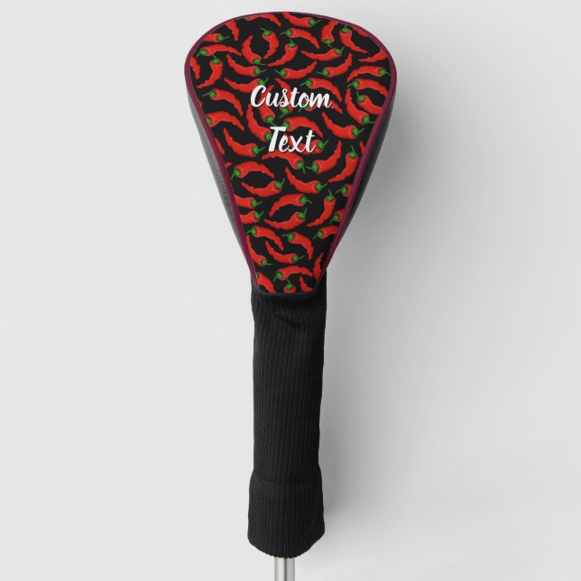 Muster für Paprikaschoten für Hot Chili Golf Headcover (Vorderseite)
