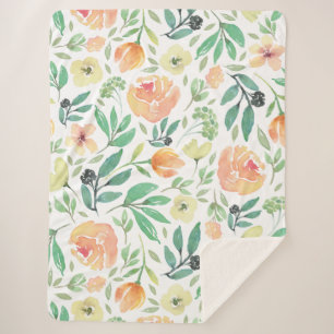 Muster für pastellfarbene Blume Sherpadecke