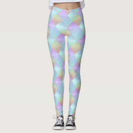 Muster für Pastellquadrate Leggings