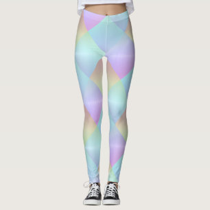 Muster für Pastellquadrate Leggings