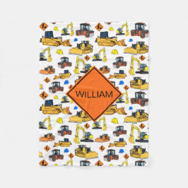 Muster für Personalisierte Baufahrzeuge Fleecedecke