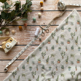 Muster für Pflanze mit Wasserfarbe Stoff