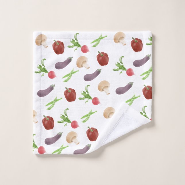 Muster für pflanzliche Illustration Waschlappen (Waschlappen)