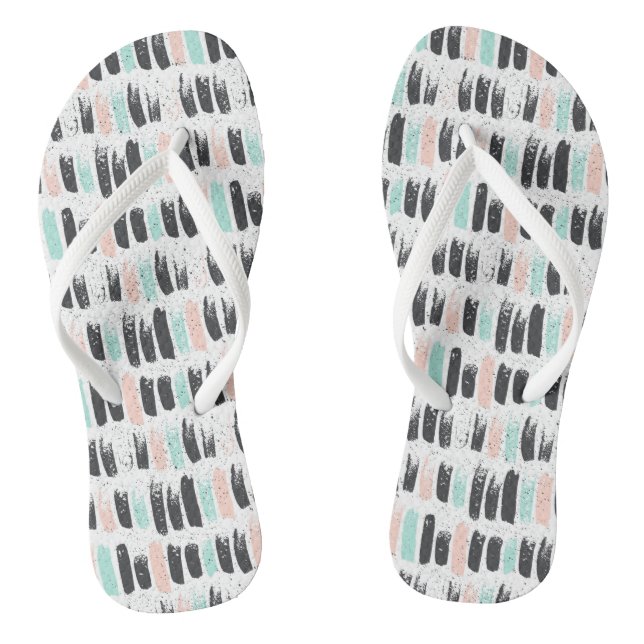 Muster für Pinsel und Tintenstrahl Flip Flops (Fußbett)