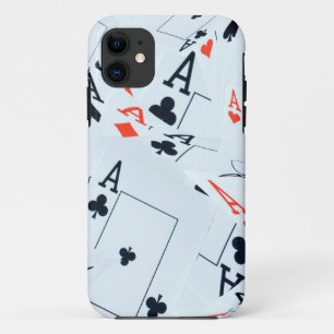 Muster für Quad Aces Poker Cards, iPhone 11 Hülle