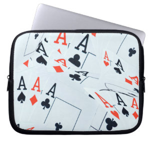 Muster für Quad Aces Poker Cards, Laptopschutzhülle