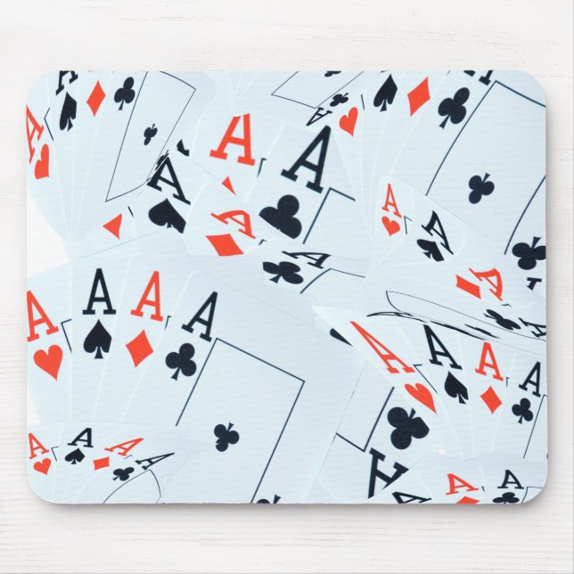 Muster für Quad Aces Poker Cards, Mousepad (Vorne)