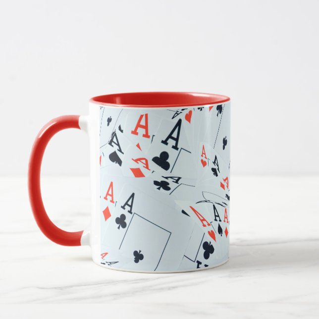 Muster für Quad Aces Poker Cards, Tasse (Links)
