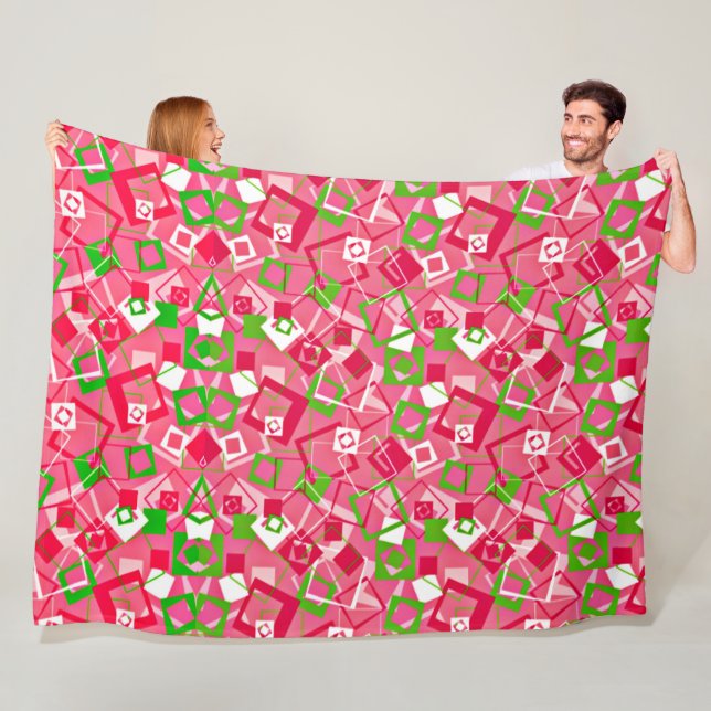 Muster für Re-Re-Quadrate Fleecedecke (Beispiel)