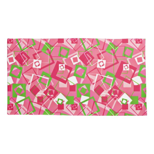 Muster für Re-Re-Quadrate Kissenbezug (Rückseite)