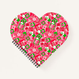 Muster für Re-Re-Quadrate Notizbuch