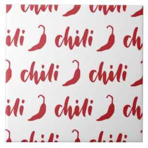 Muster für Red Chili Paprikaschoten Fliese
