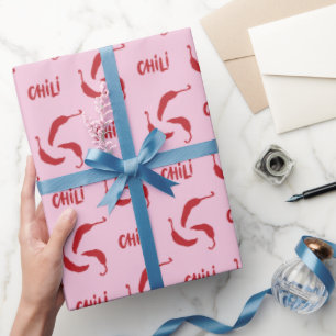 Muster für Red Chili Paprikaschoten Geschenkpapier