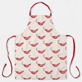 Muster für Red Chili Paprikaschoten Schürze