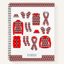 Muster für Red Raute-Notebooks Notizbuch