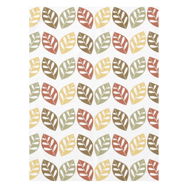 Muster für Retro-Blätter Tischdecke (Vorderseite)