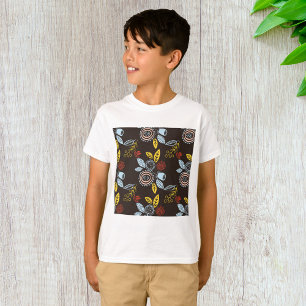 Muster für Retro-Floral T-Shirt