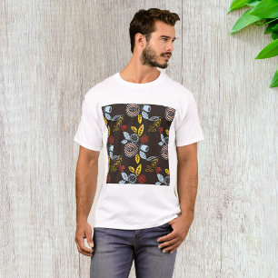 Muster für Retro-Floral T-Shirt