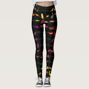 Muster für Retro-Niedliche Tiere Leggings