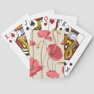 Muster für Retro-Poppies Spielkarten