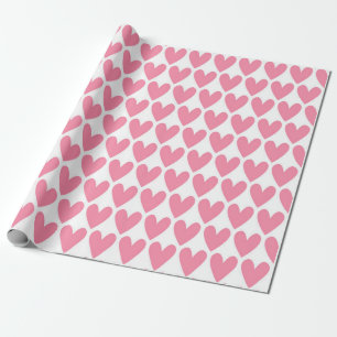 Muster für rosa Herzen Geschenkpapier