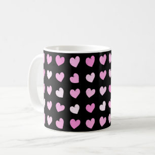 Muster für rosa Herzen Kaffeetasse